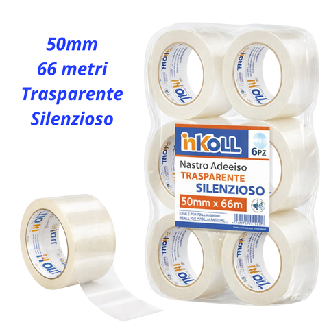 50x66 transparent packaging tape 48 mic Inkoll