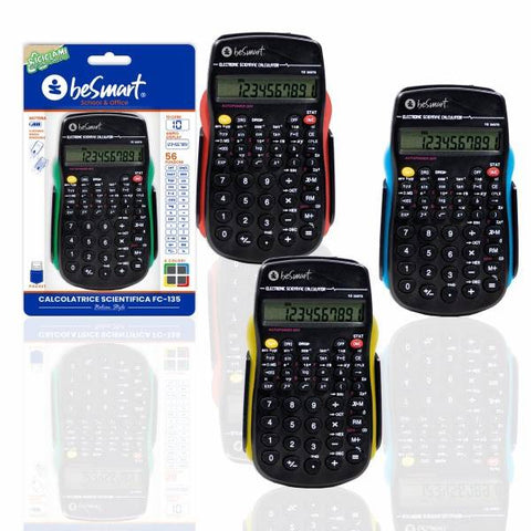 Calcolatrice scientifica 56fz 4 colori assortiti in blister Be Smart