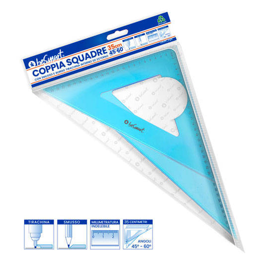 Coppia squadre 35 cm 45°- 60° Be Smart