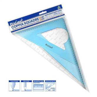 COPPIA SQUADRE 23 - 33Cm 45° - 60° BE SMART - BeSmart School & Office