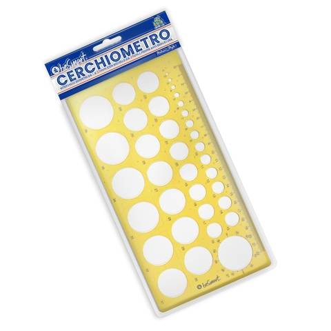 Cerchiometro con righello 24 cm - diametri 1-37 mm Be Smart