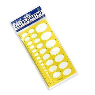 ELLISSOMETRO Con RIGHELLO 21Cm - ELLISSI 4 - 42mm BE SMART - BeSmart School & Office