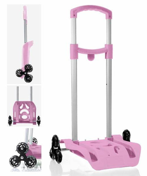 Pink three-wheel backpack trolley Be Smart