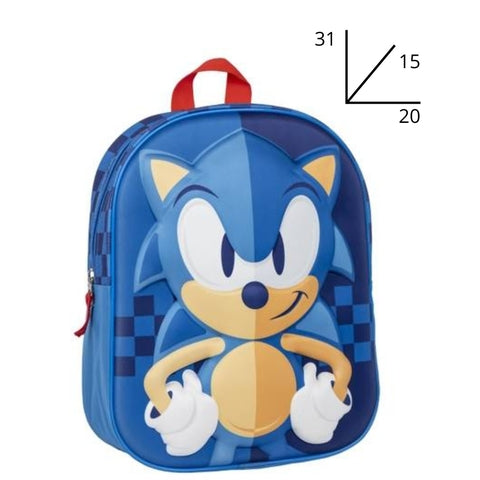 Zaino asilo 3D 31 cm Sonic
