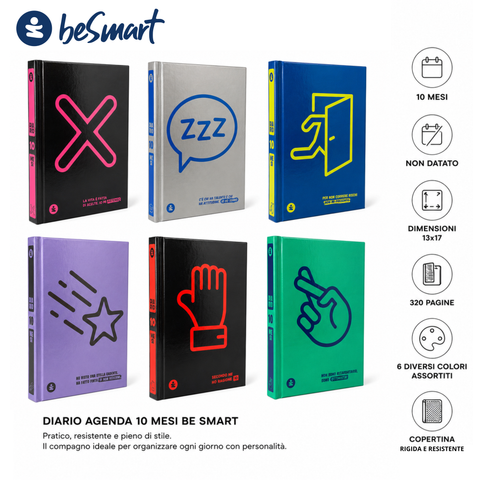 10-Month Be Smart Revival Diary Planner 13x17 cm – 320 Pages