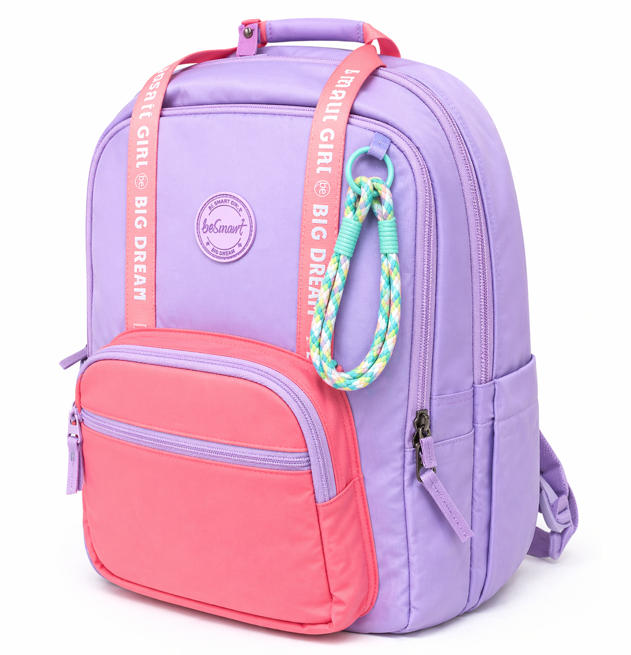 Zaino Sweety Lilla BeSmart 41x28x20 cm | Zaino scuola elementare per cartolerie e forniture