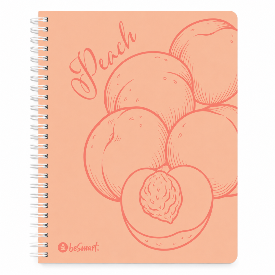 Quaderno Spiralato Profumaxi A4 1R Fruit Sense BeSmart 80 Fogli | Quaderno a righe per cartolerie