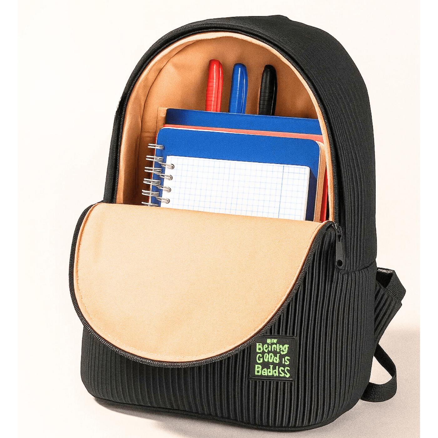 ZAINO FUSION 1 SCOMPARTO NERO - VERDE 41*31*18 BE SMART - BeSmart School & Office