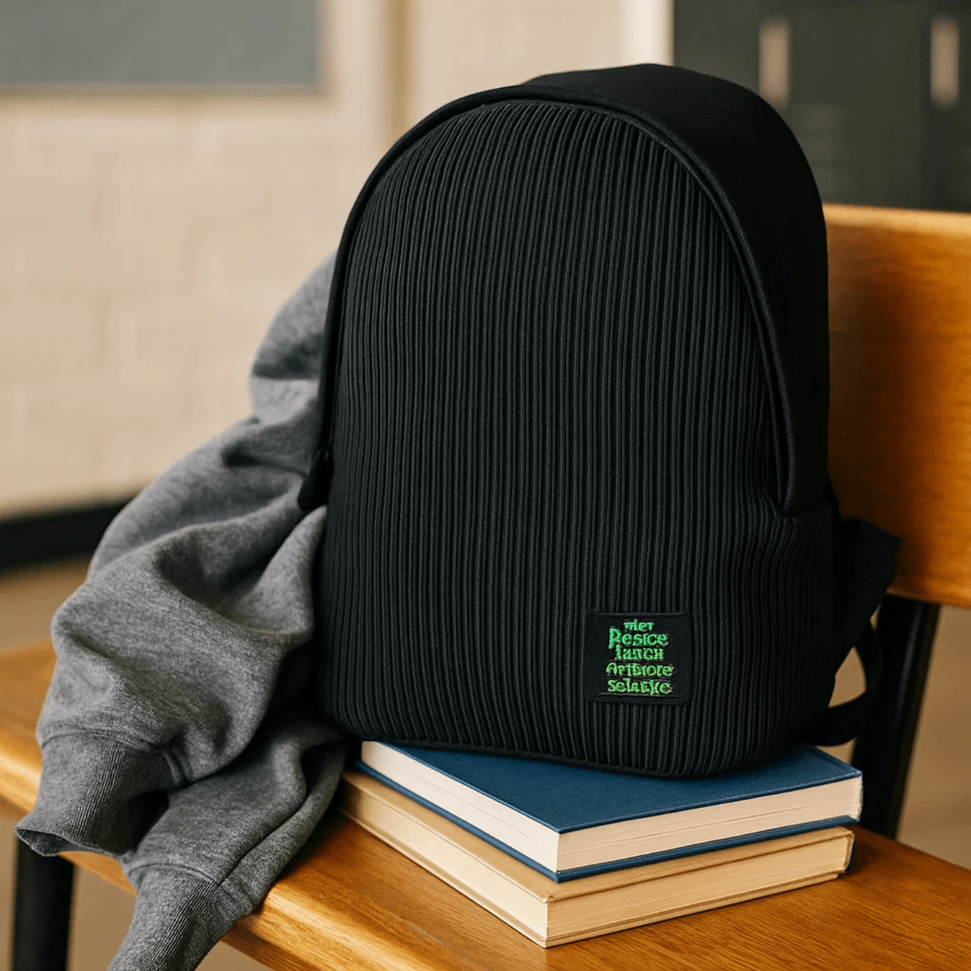 ZAINO FUSION 1 SCOMPARTO NERO - VERDE 41*31*18 BE SMART - BeSmart School & Office