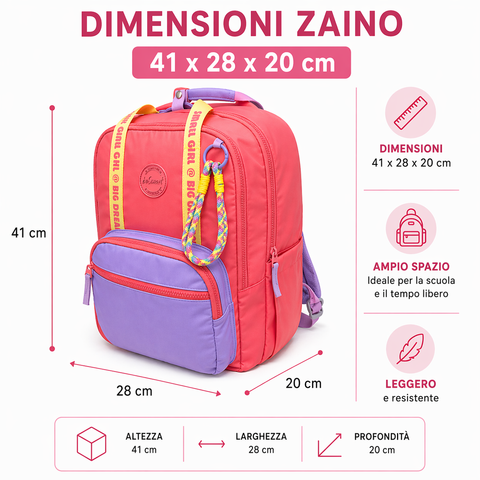 Sweety Strawberry BeSmart Backpack 41x28x20 cm | Primary school backpack for stationers and retailers