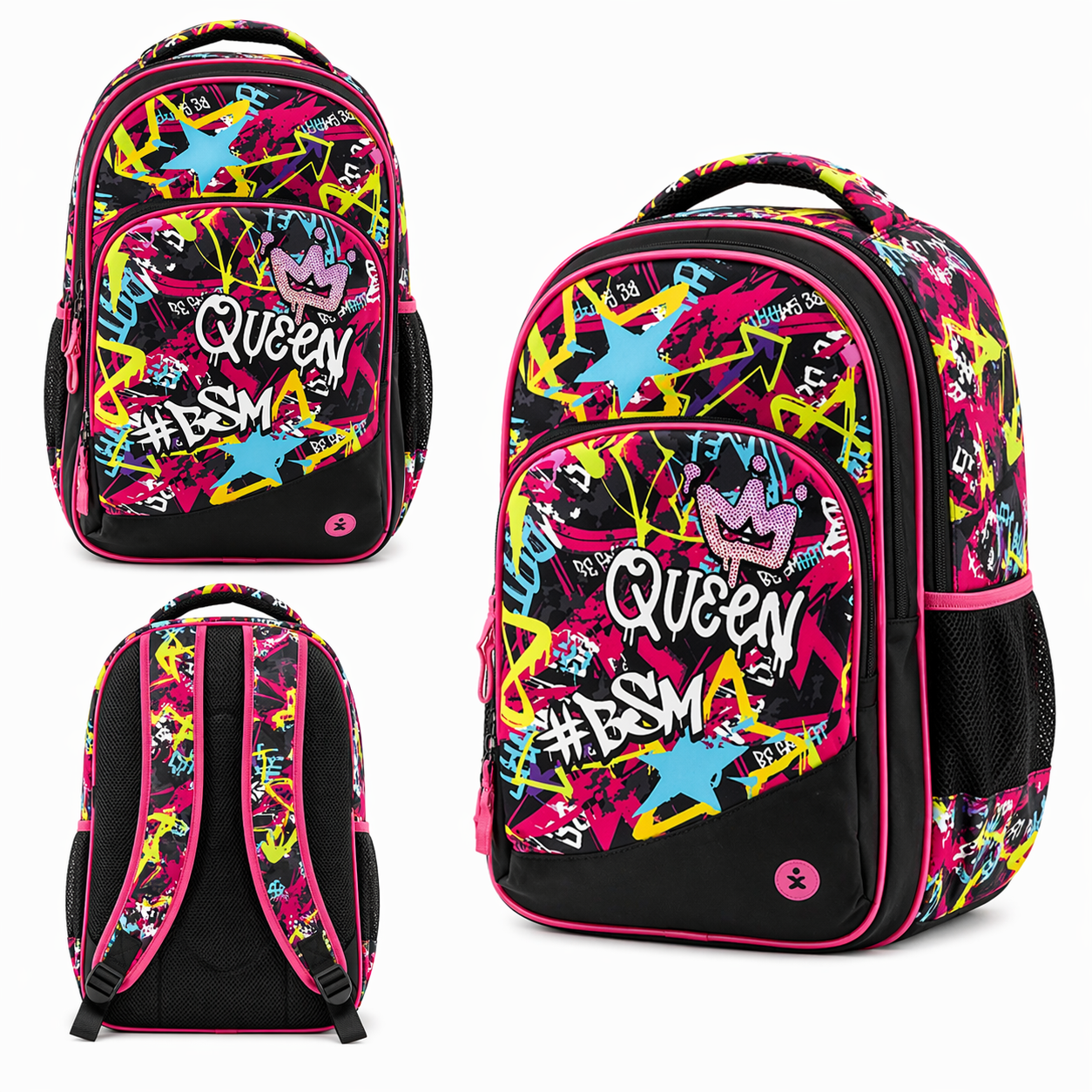 Zaino Premium Organizzato Queen BeSmart 43x31x20 cm | Zaino scuola capiente per cartolerie