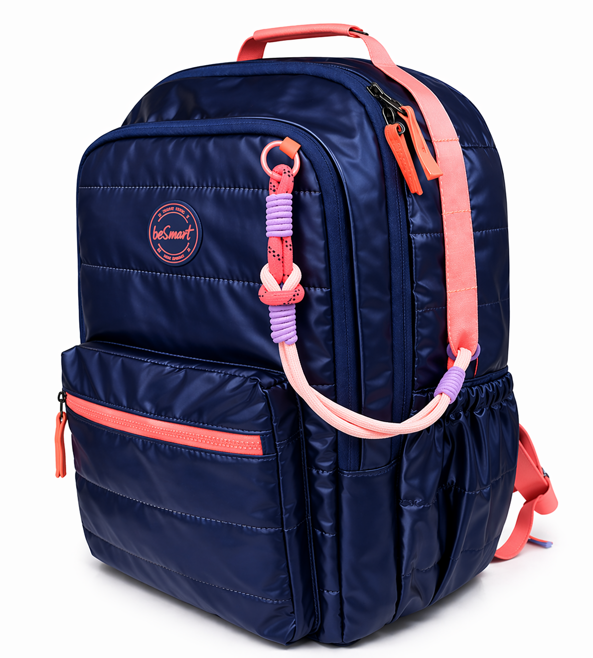 Zaino Softly Blue BeSmart 41x28x20 cm | Zaino scuola leggero per cartolerie e forniture
